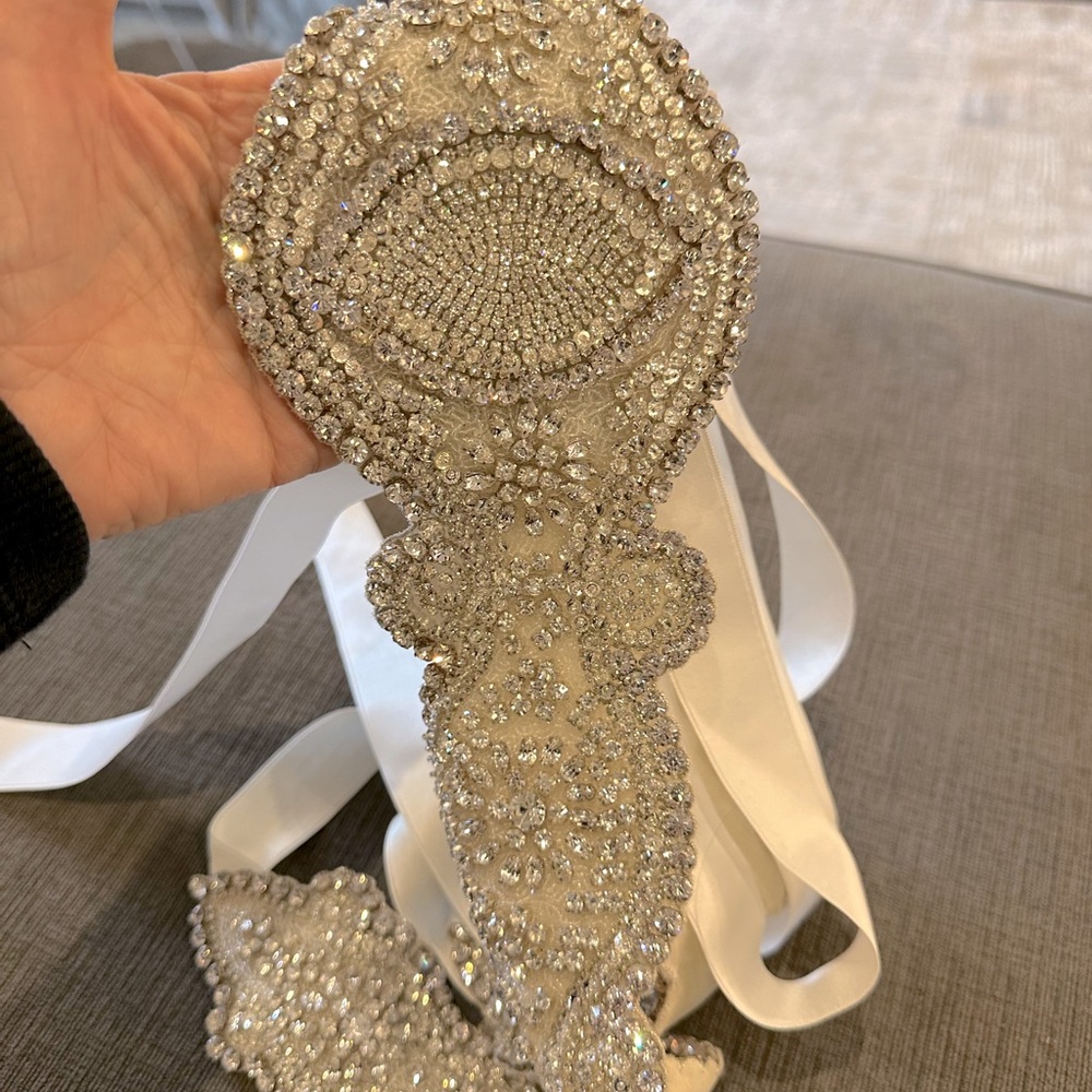 Bridal gown belt magnificent bead work and beautiful detail
